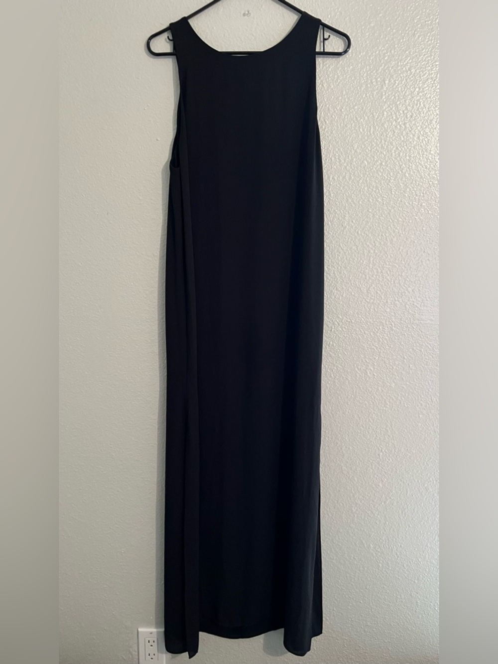Alice + Olivia Black Maxi Slip Skirt